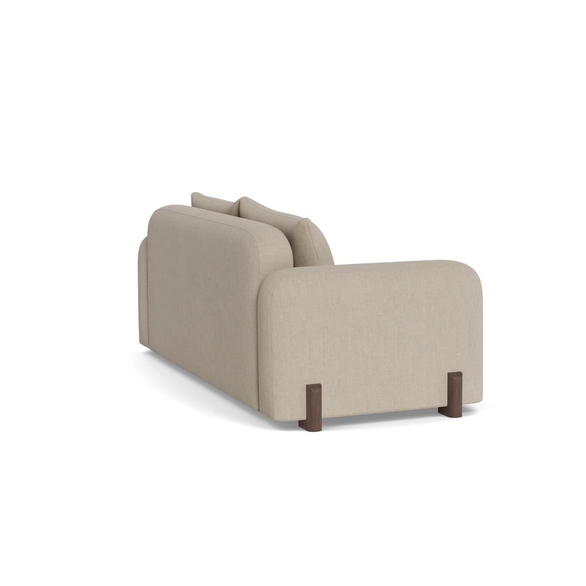 Heal's Nuvola 3 Seater Sofa Broad Weave Putty Natural Oak Feet - Heal's UK Furniture – image 4