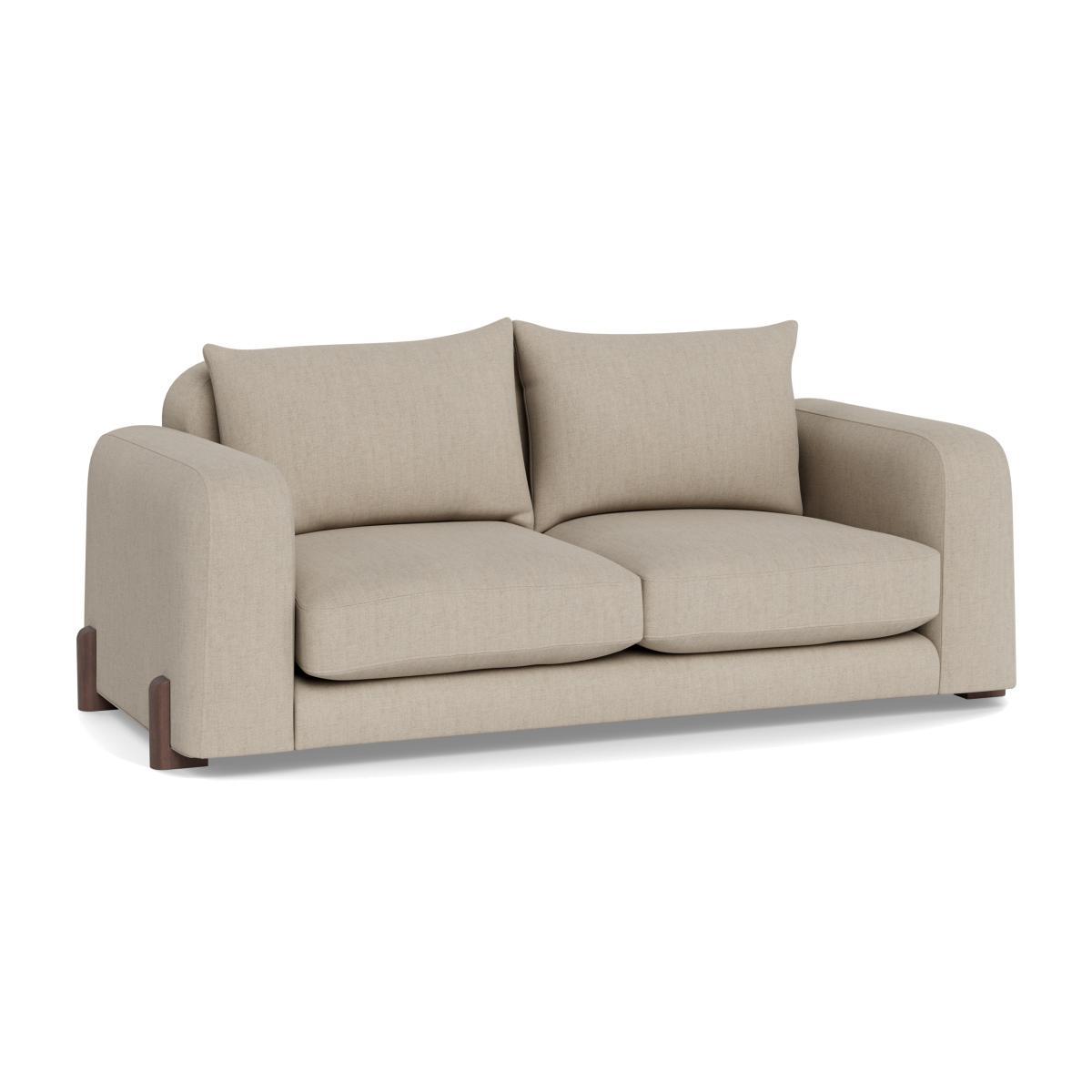 Heal's Nuvola 3 Seater Sofa Broad Weave Putty Natural Oak Feet - Heal's UK Furniture – image 1