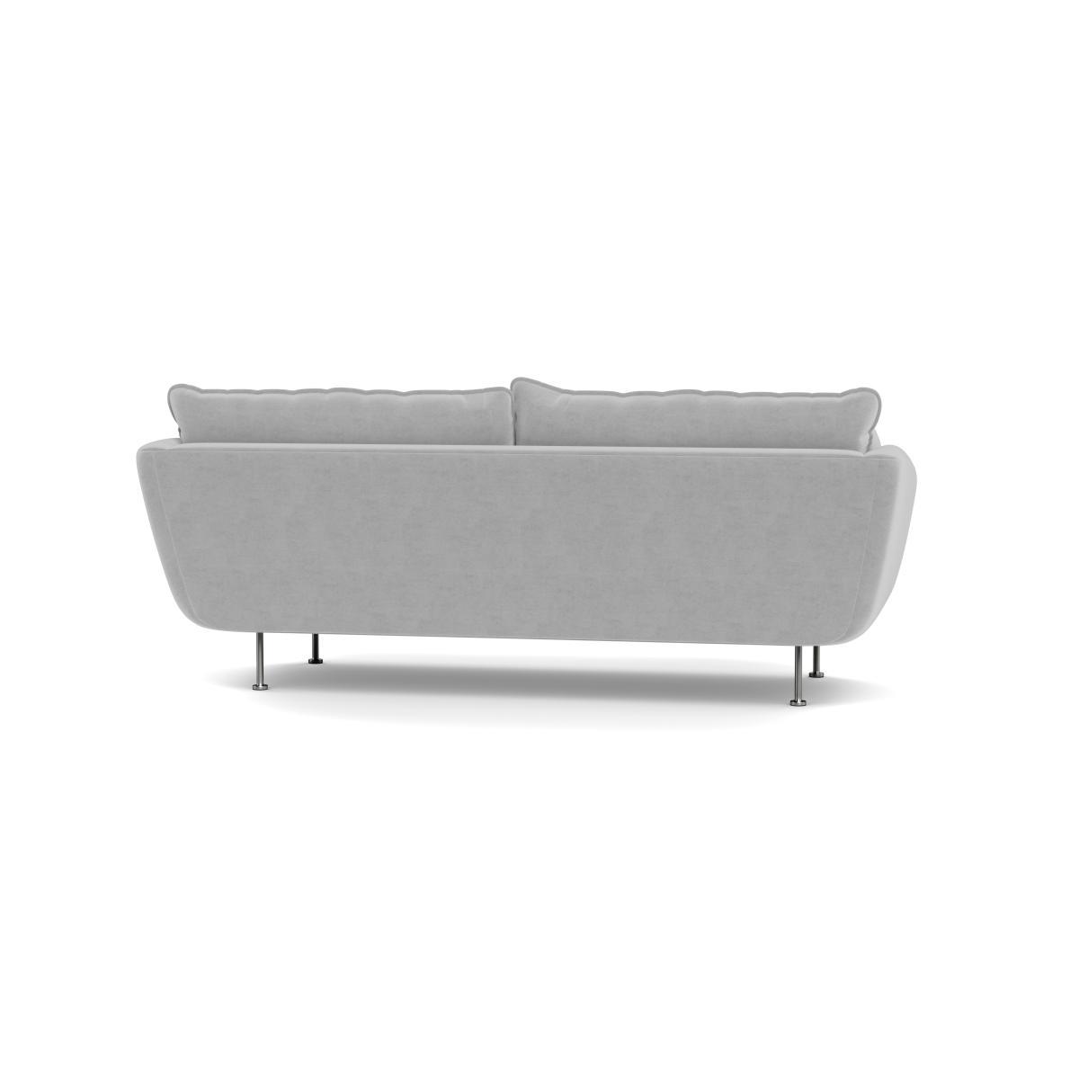 Heal's Allora 3 Seater Sofa Velvet Platinum Brass Feet - Heal's UK Furniture – image 5