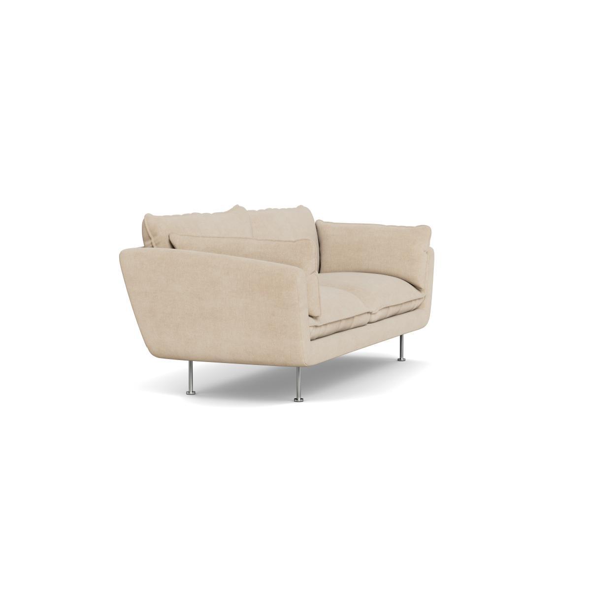 Heal's Allora 3 Seater Sofa Brushed Cotton Oat Black Feet - Heal's UK Furniture – image 2