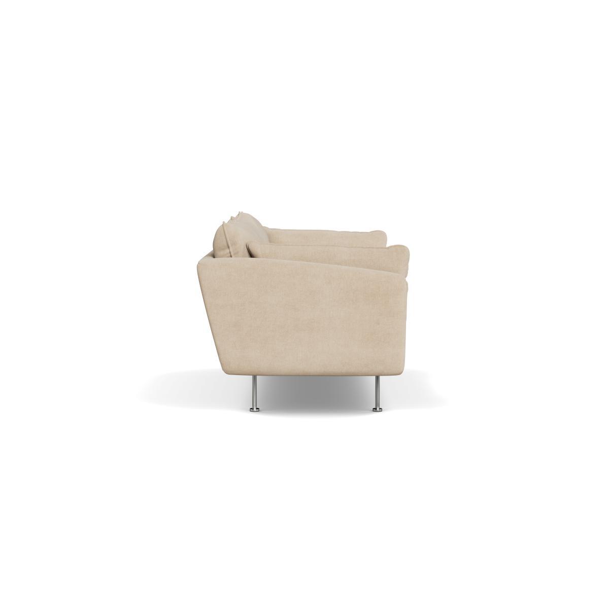 Heal's Allora 3 Seater Sofa Brushed Cotton Oat Black Feet - Heal's UK Furniture – image 3