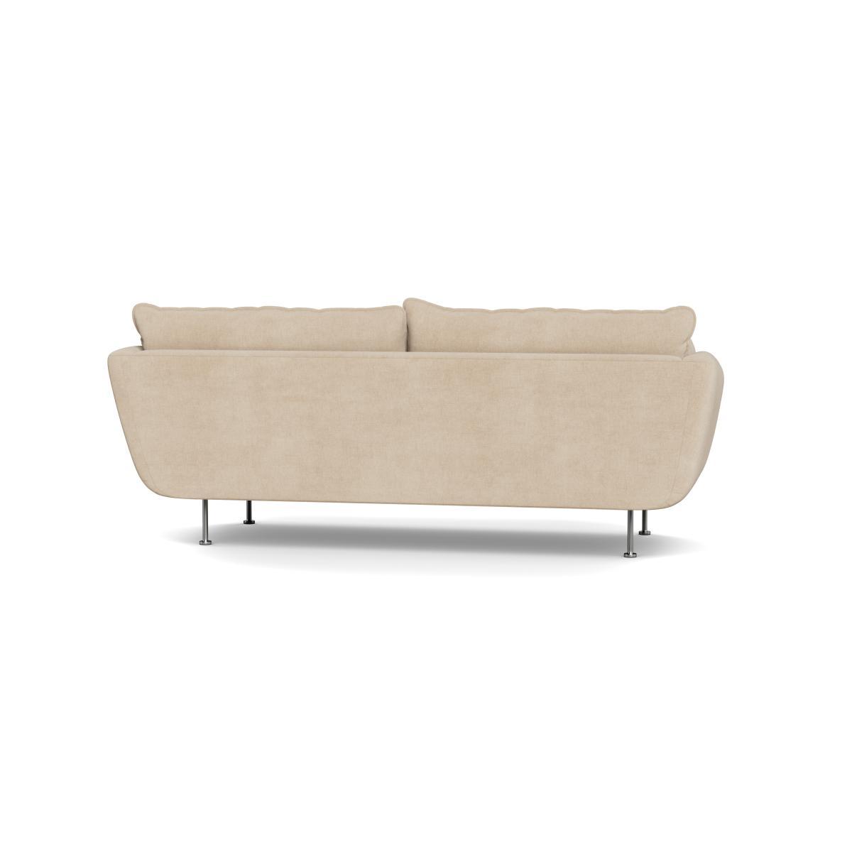 Heal's Allora 3 Seater Sofa Brushed Cotton Oat Black Feet - Heal's UK Furniture – image 5