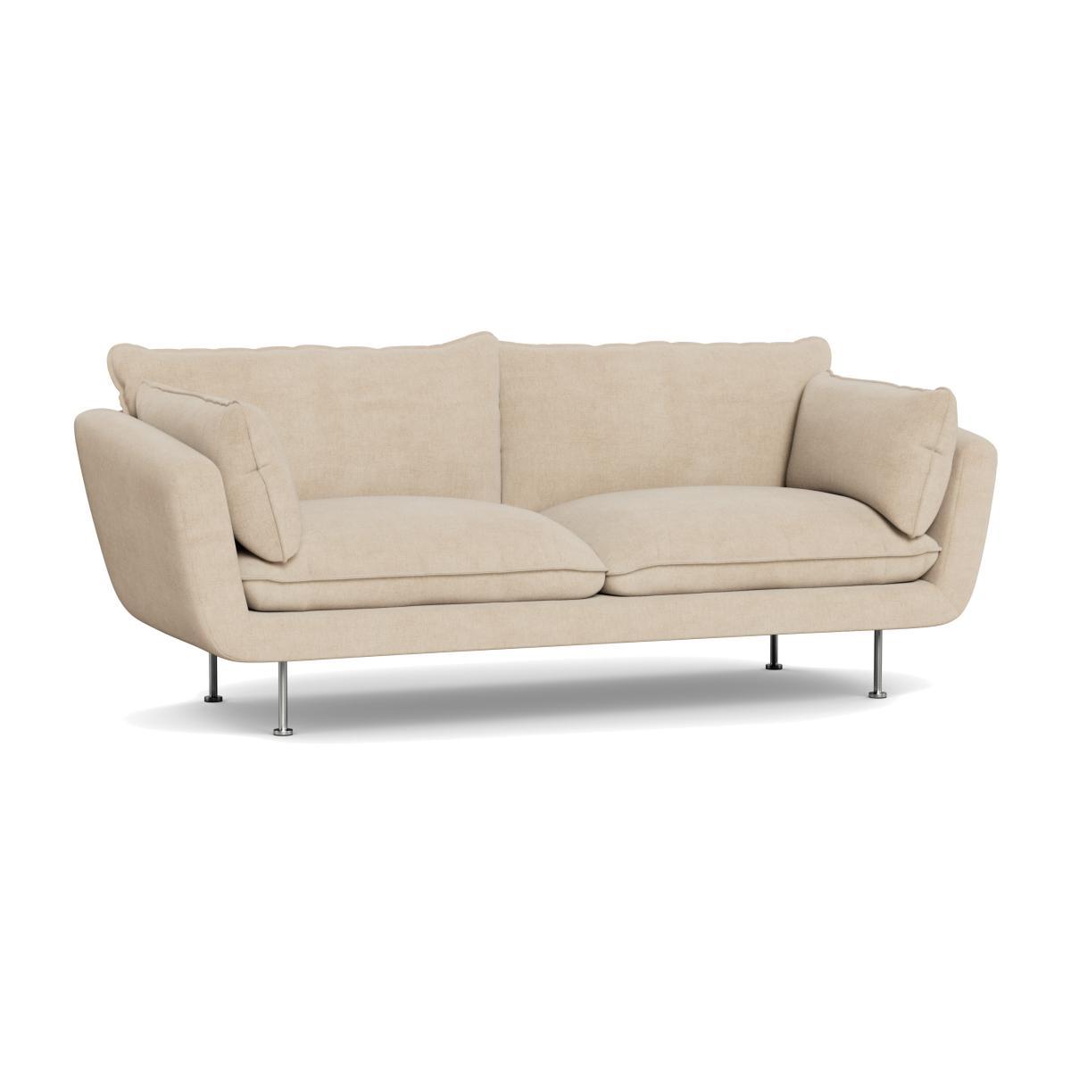 Heal's Allora 3 Seater Sofa Brushed Cotton Oat Black Feet - Heal's UK Furniture – image 1