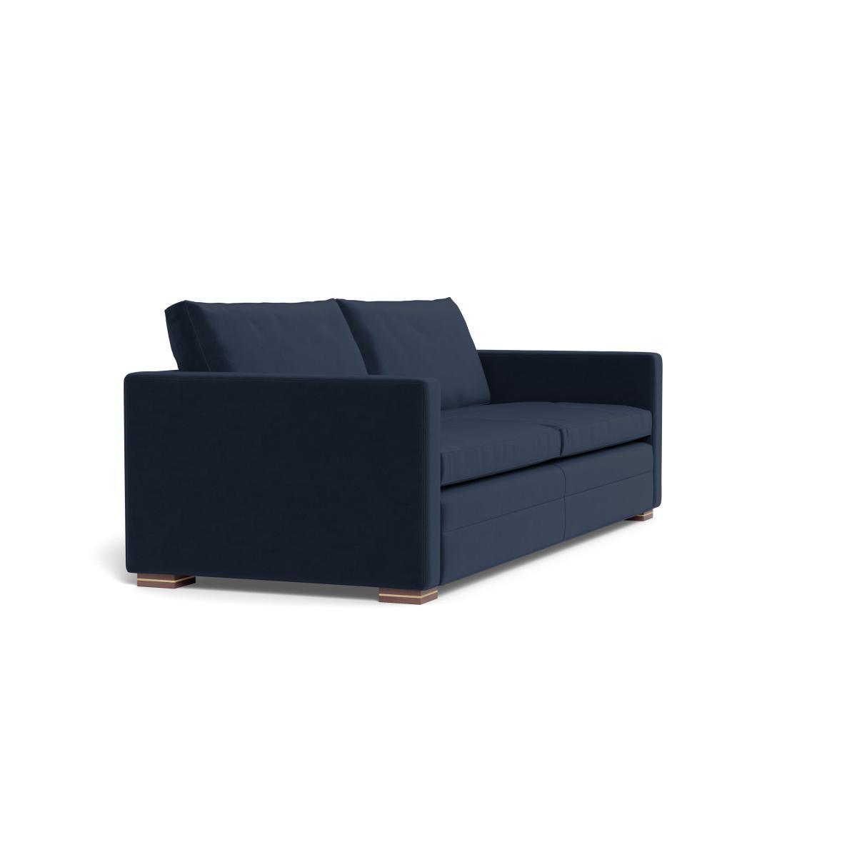 Heal's Palermo 5 Seater Sofa Stonewash Leather Vintage Green 278 Brass and Walnut Feet - Heal's UK Furniture – image 2