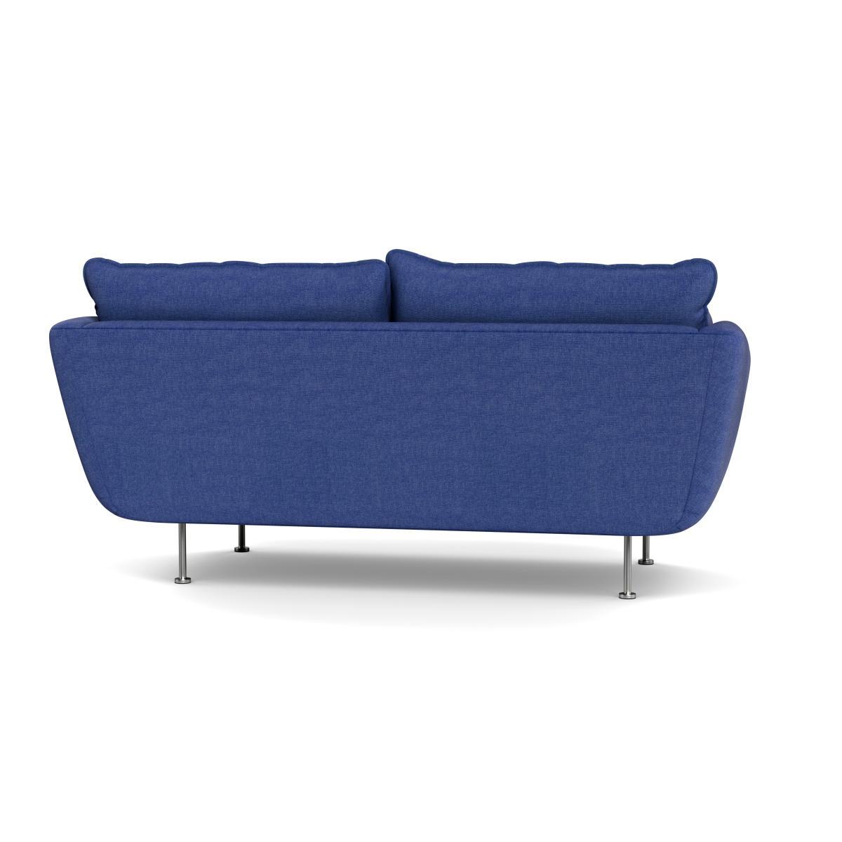 Heal's Allora 2 Seater Sofa Brushed Cotton Cobalt Black Feet - Heal's UK Furniture – image 5