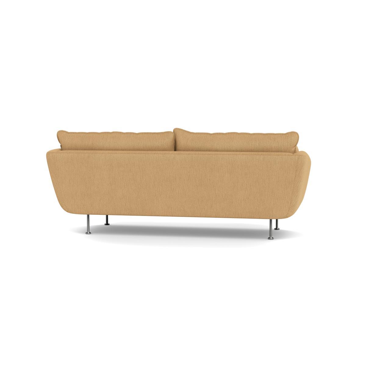 Heal's Allora 3 Seater Sofa Smart Linen Mix Sand Black Feet - Heal's UK Furniture – image 5