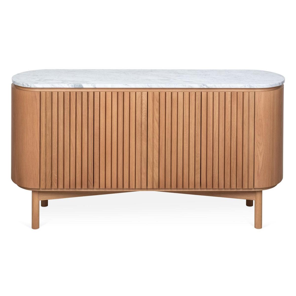 Heal's Remi Large Sideboard Walnut and Black Marble - Heal's UK Furniture – image 2