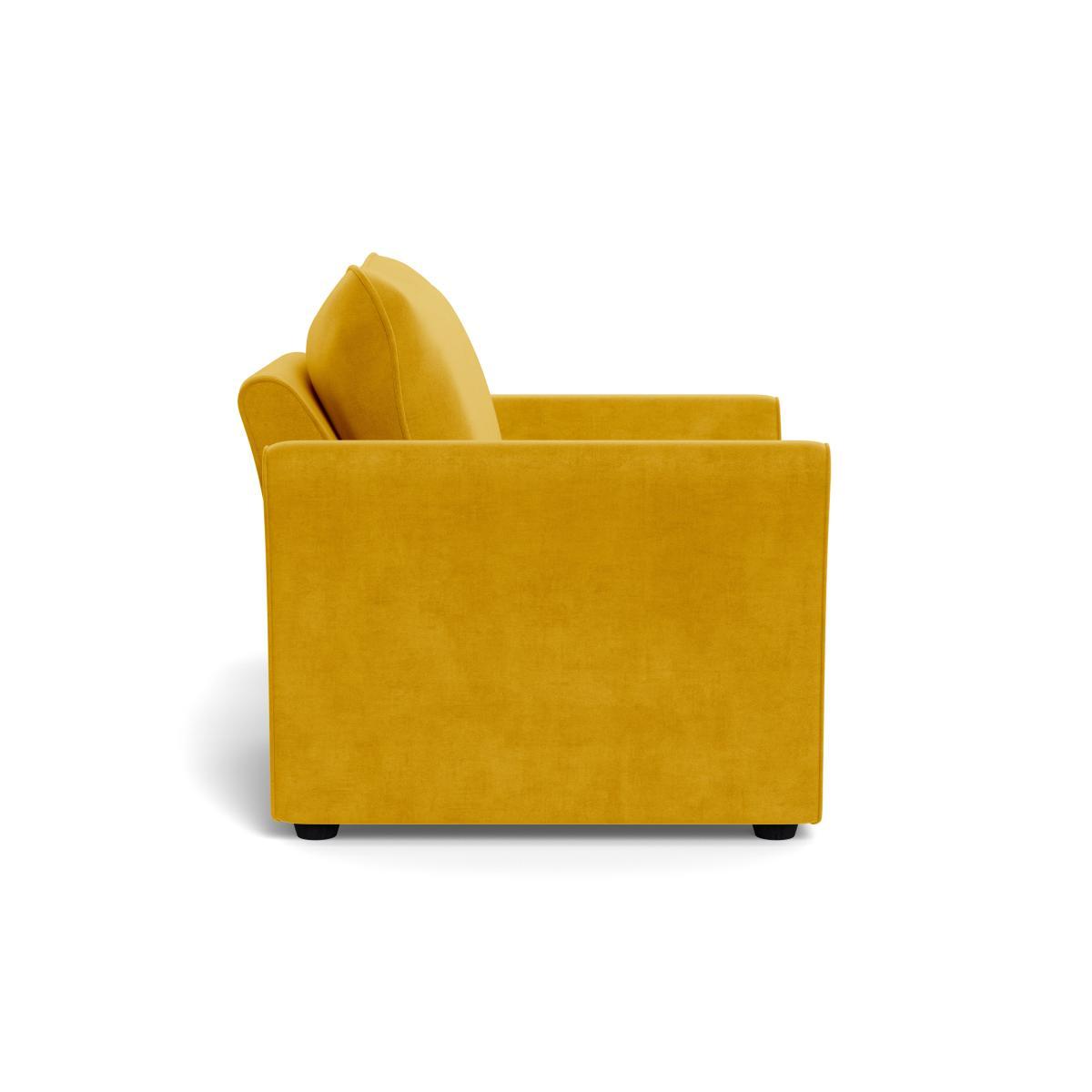 Heal's Tailor Armchair Smart Luxe Velvet Canary Natural Beech Feet - Heal's UK Furniture – image 3