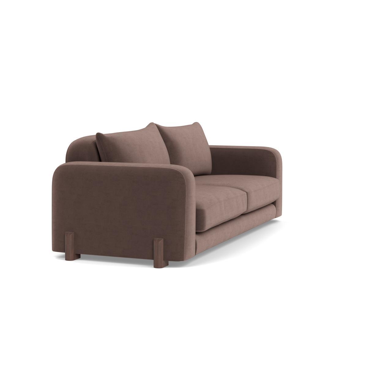 Heal's Nuvola 4 Seater Sofa Velvet Mink Black Beech Feet - Heal's UK Furniture – image 2