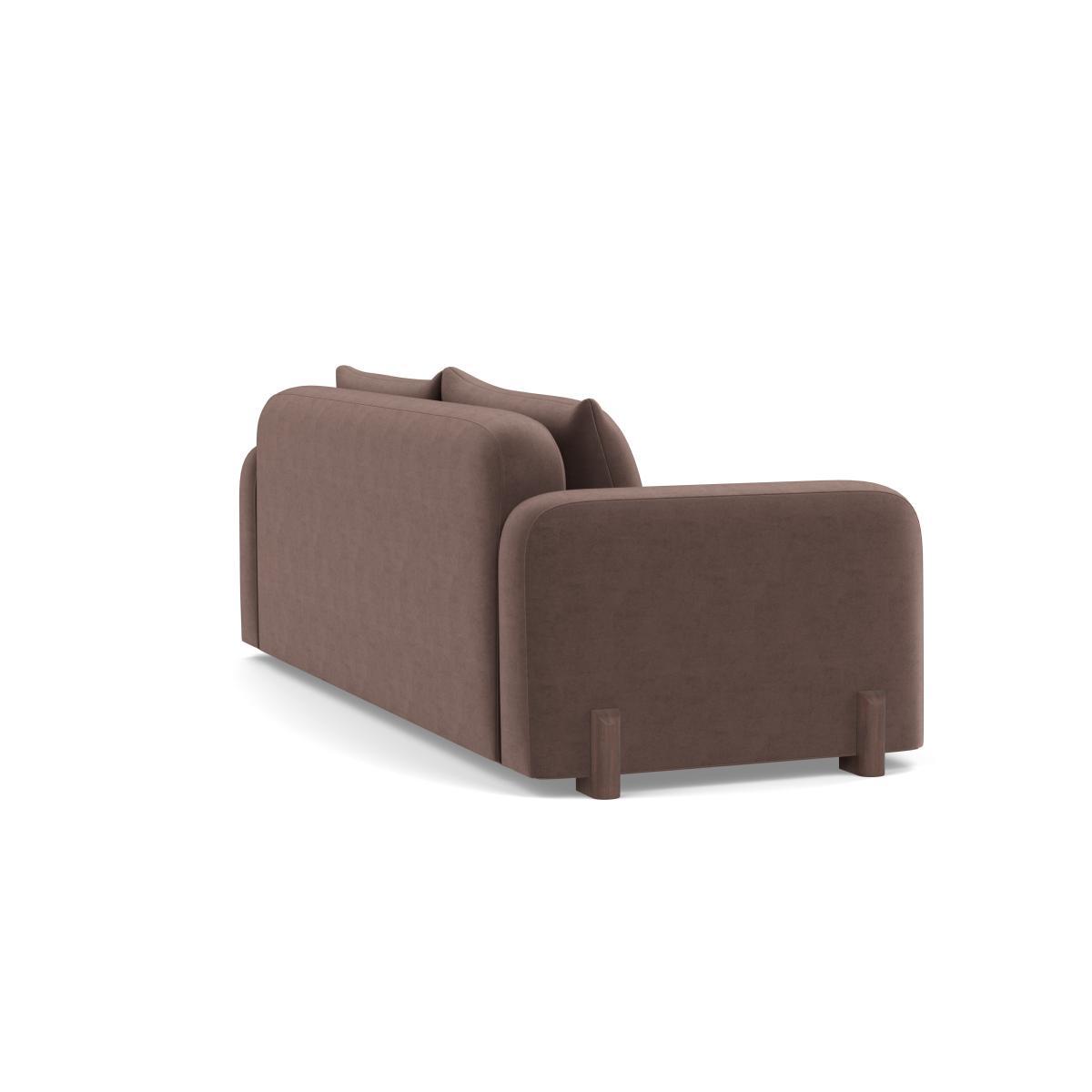 Heal's Nuvola 4 Seater Sofa Velvet Mink Black Beech Feet - Heal's UK Furniture – image 4