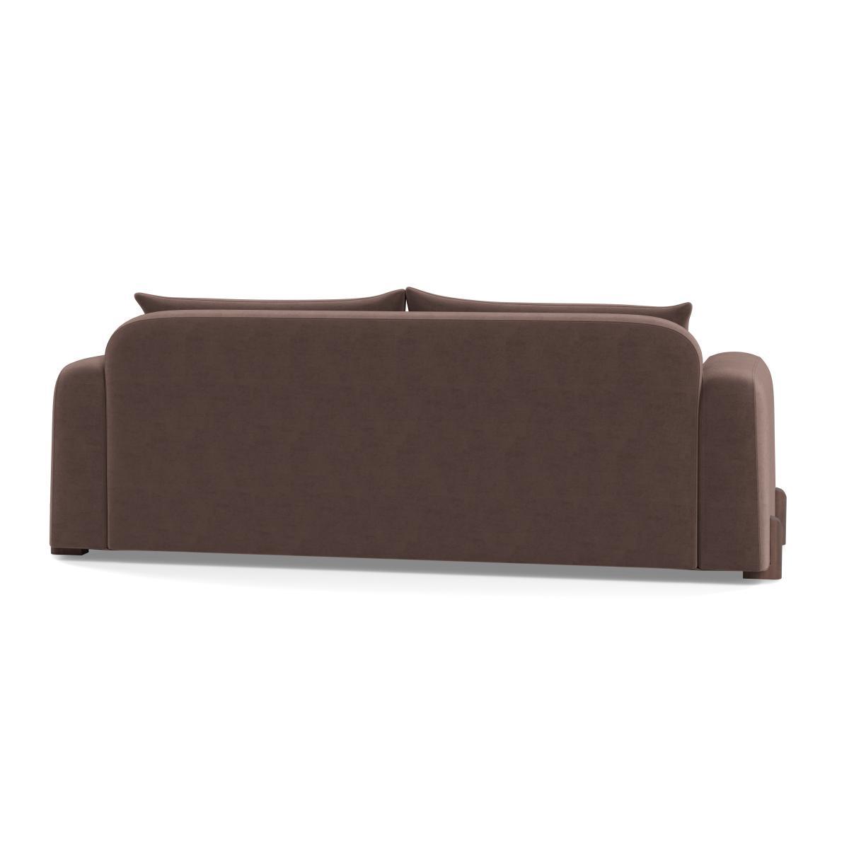Heal's Nuvola 4 Seater Sofa Velvet Mink Black Beech Feet - Heal's UK Furniture – image 5