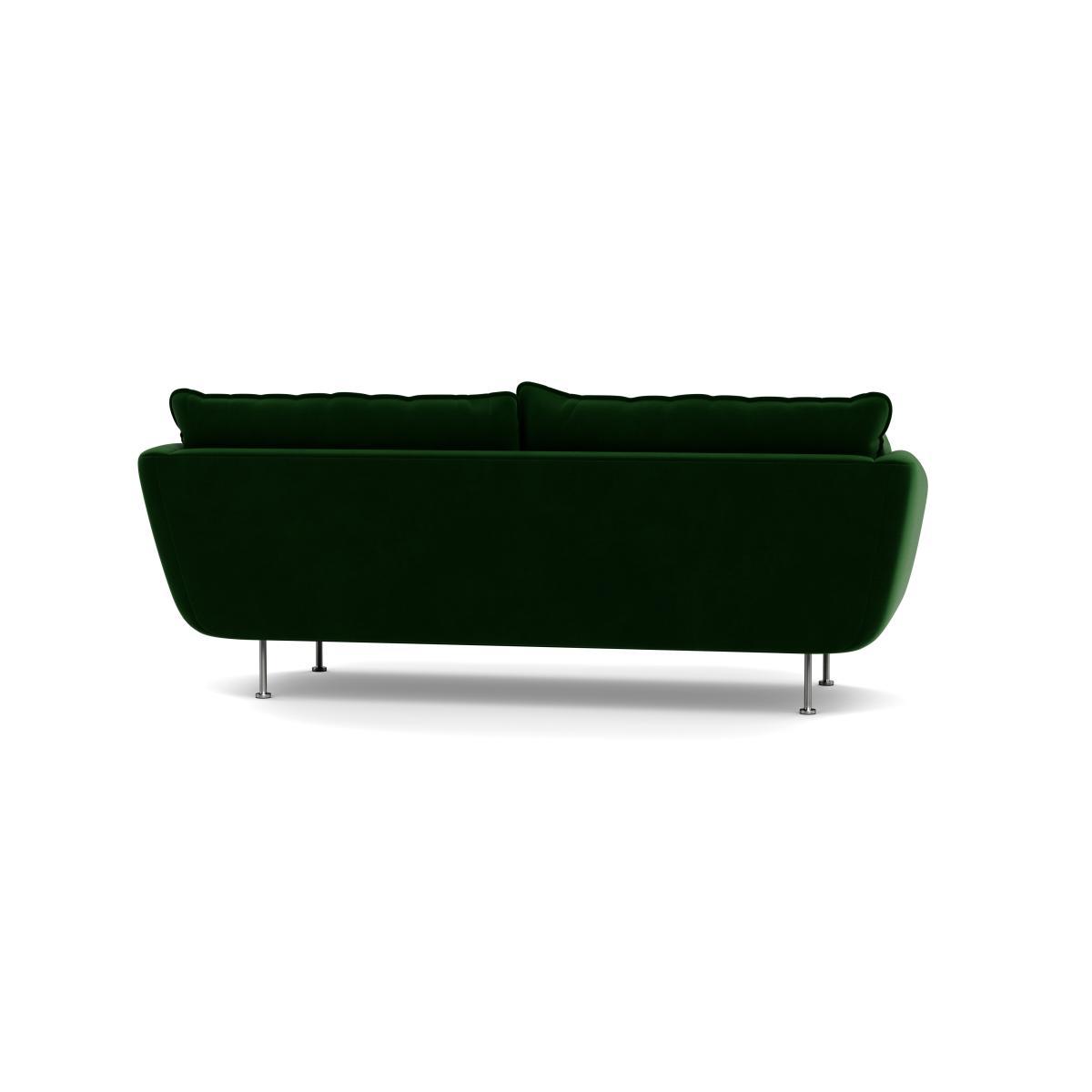 Heal's Allora 3 Seater Sofa Smart Velvet Forest Black Feet - Heal's UK Furniture – image 5
