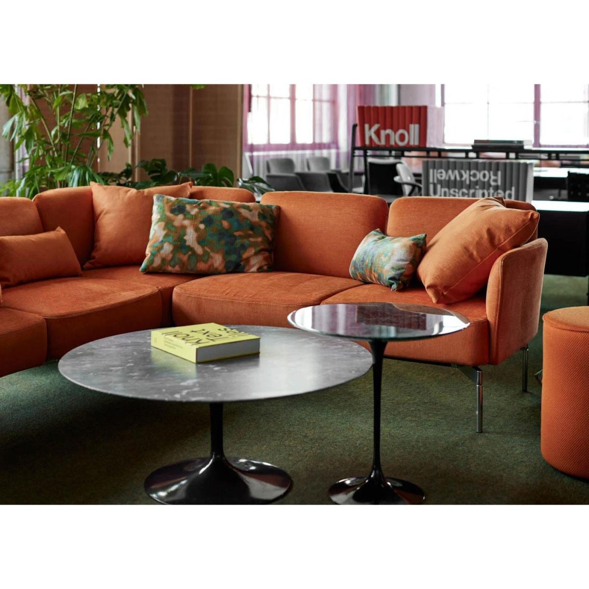 Knoll Saarinen Round Coffee Table Diam 91cm Portoro Coated Marble - Heal's UK Furniture – image 5