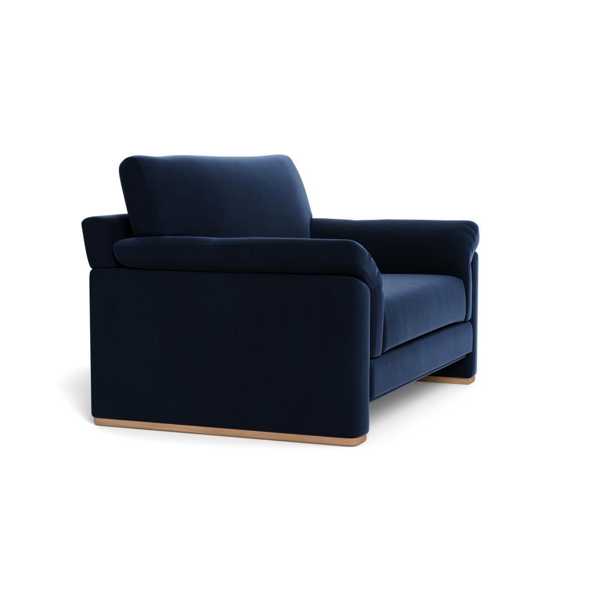 Heal's Paris II Loveseat Smart Velvet Dusk Walnut Feet - Heal's UK Furniture – image 2
