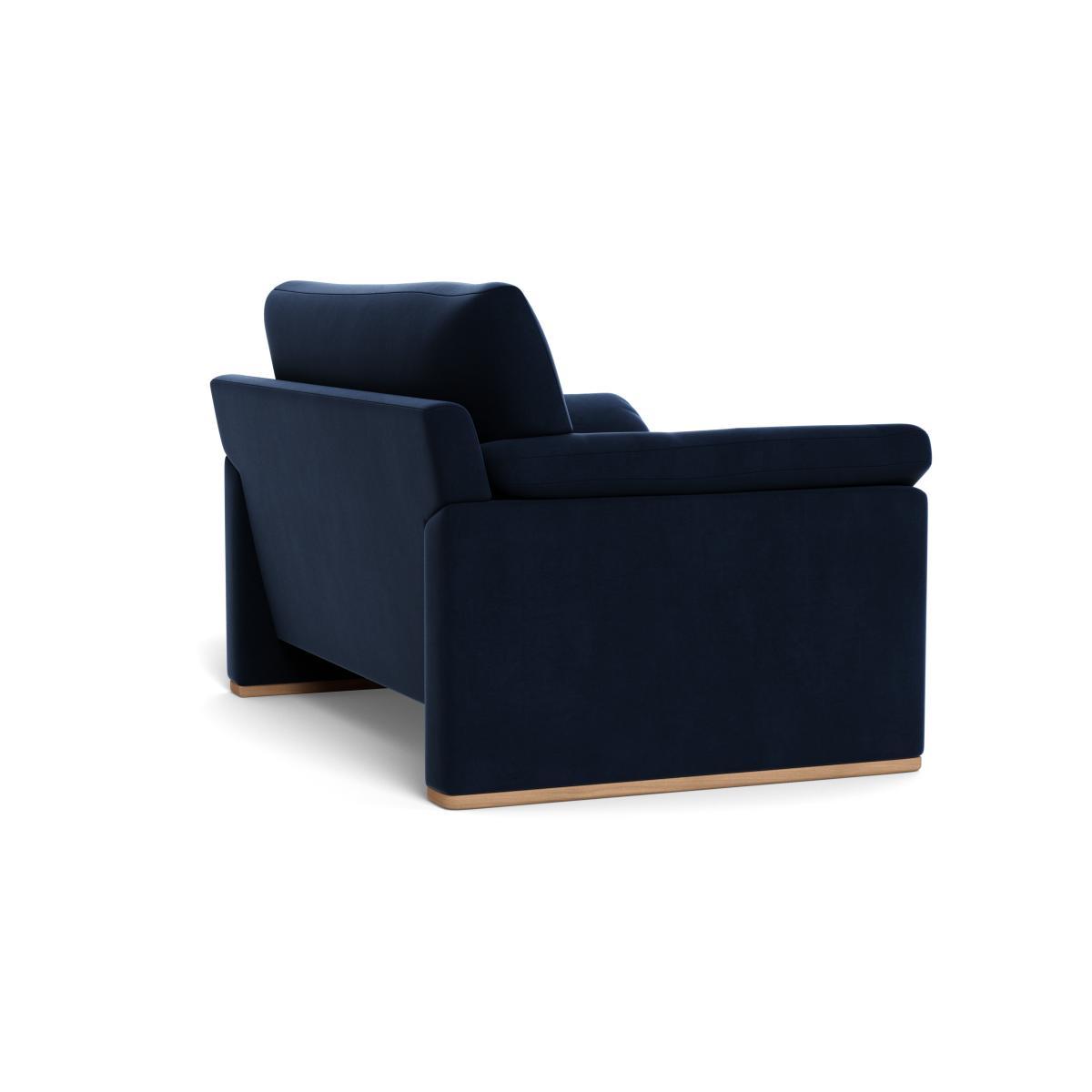 Heal's Paris II Loveseat Smart Velvet Dusk Walnut Feet - Heal's UK Furniture – image 4