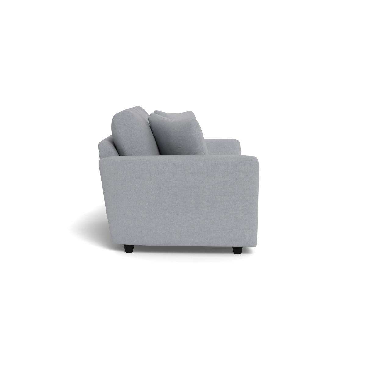Heal's Snooze 3 Seater Sofa Brushed Cotton Pewter Black Feet - Heal's UK Furniture – image 3