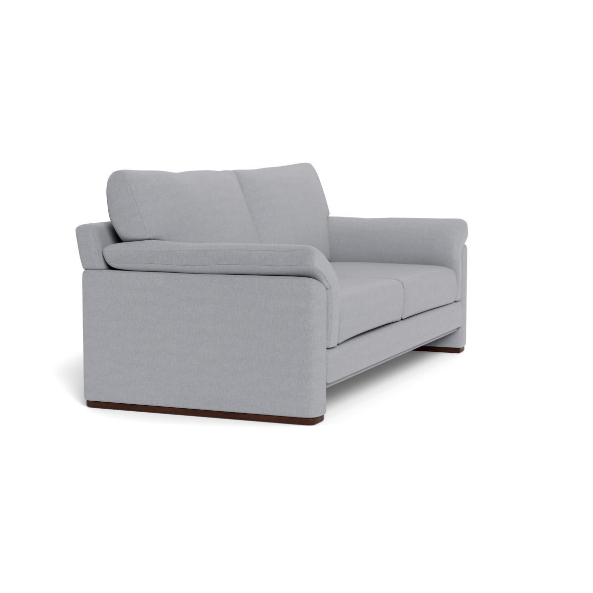 Heal's Paris II 3 Seater Sofa Brushed Cotton Pewter Walnut Feet - Heal's UK Furniture – image 2