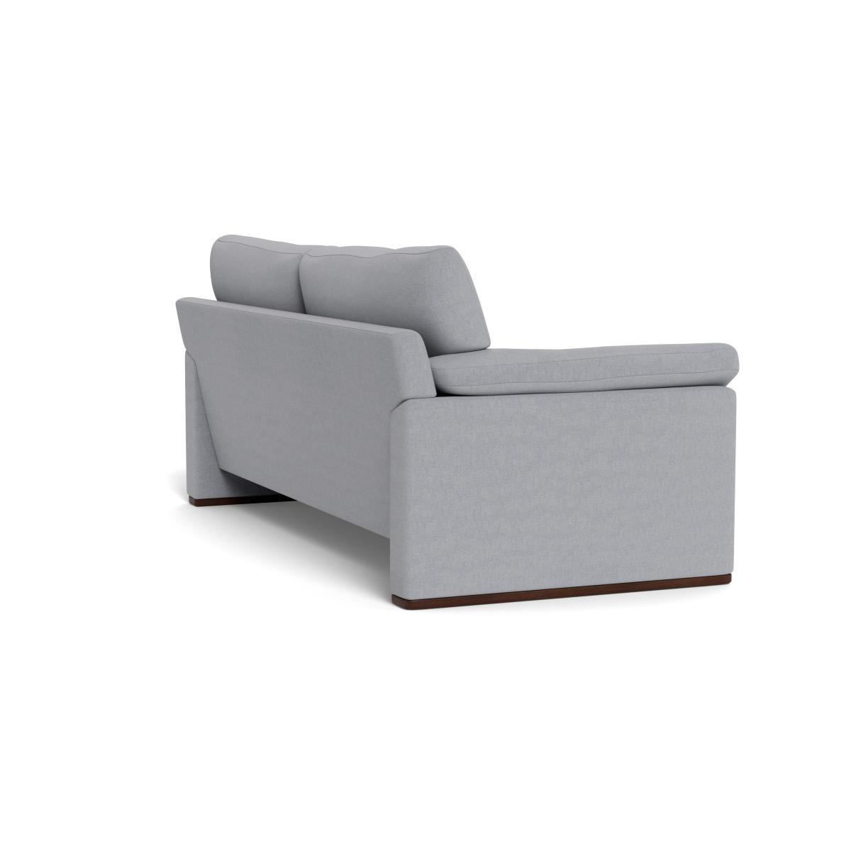 Heal's Paris II 3 Seater Sofa Brushed Cotton Pewter Walnut Feet - Heal's UK Furniture – image 4