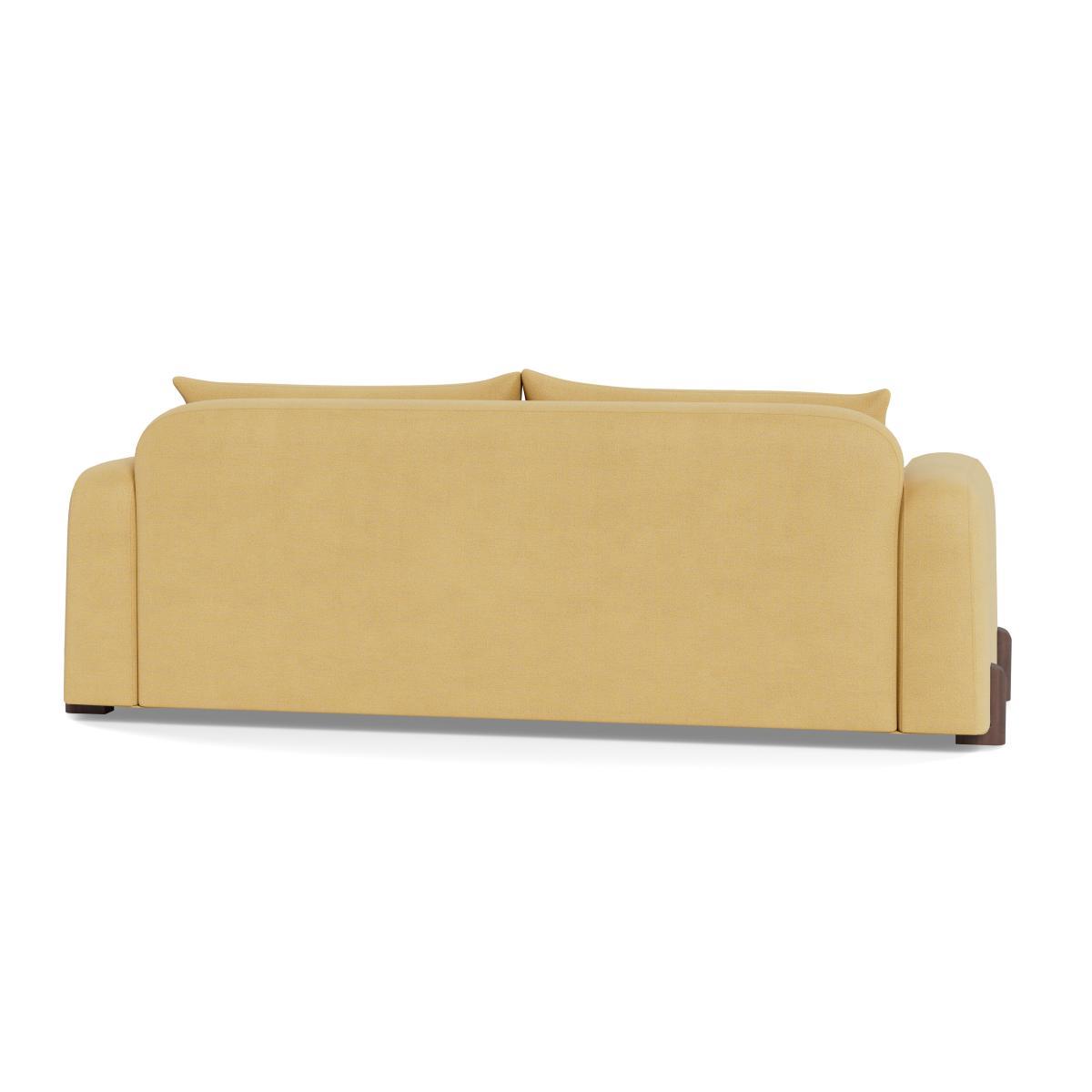 Heal's Nuvola 4 Seater Sofa Tejo Recycled Ochre Natural Oak Feet - Heal's UK Furniture – image 5
