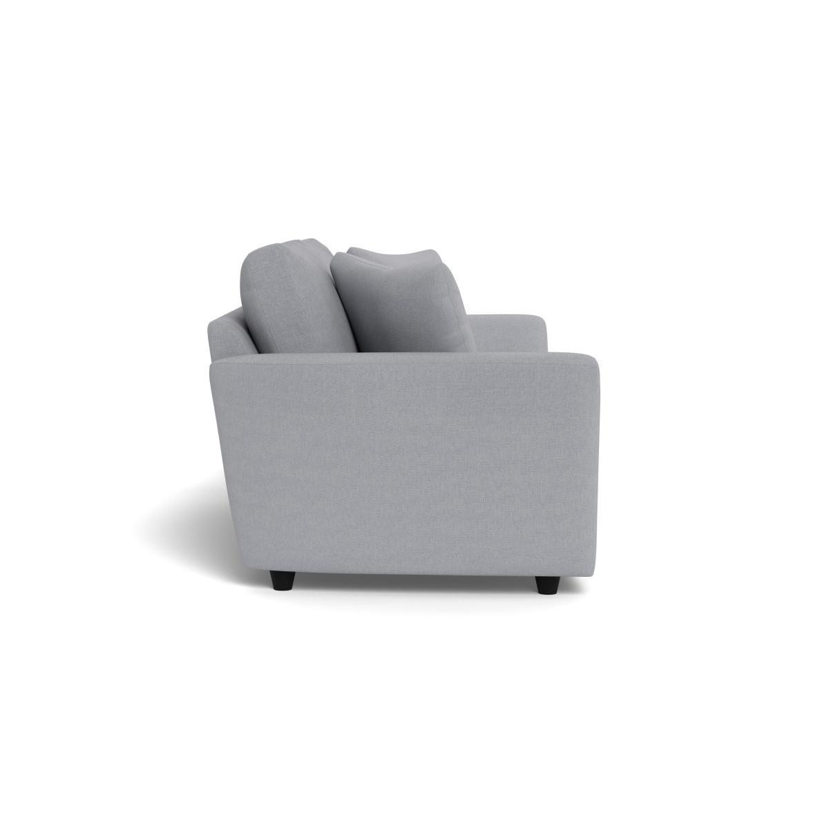 Heal's Snooze 4 Seater Sofa Brushed Cotton Pewter Black Feet - Heal's UK Furniture – image 3