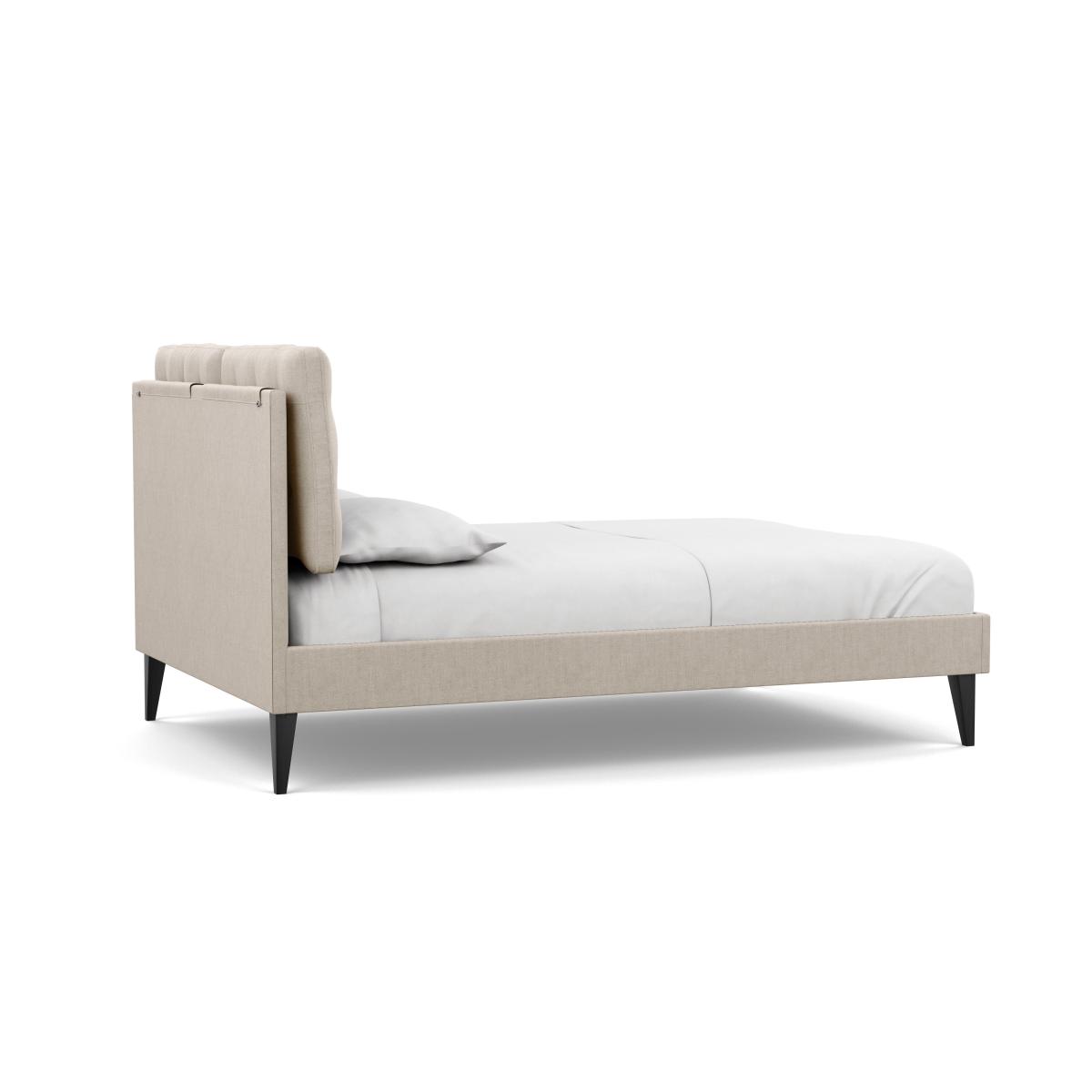 Heal's Mistral Double Bed Broad Weave Putty Black Feet - Heal's UK Bedroom Furniture – image 5