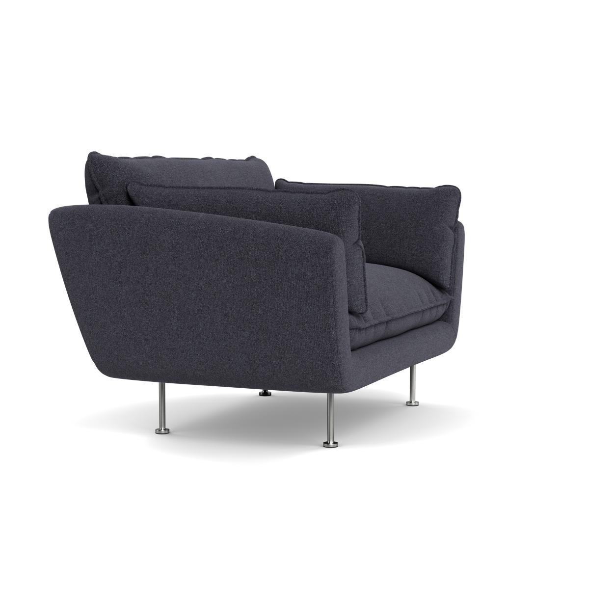 Heal's Allora Loveseat Texture Soot Brass Feet - Heal's UK Furniture – image 2
