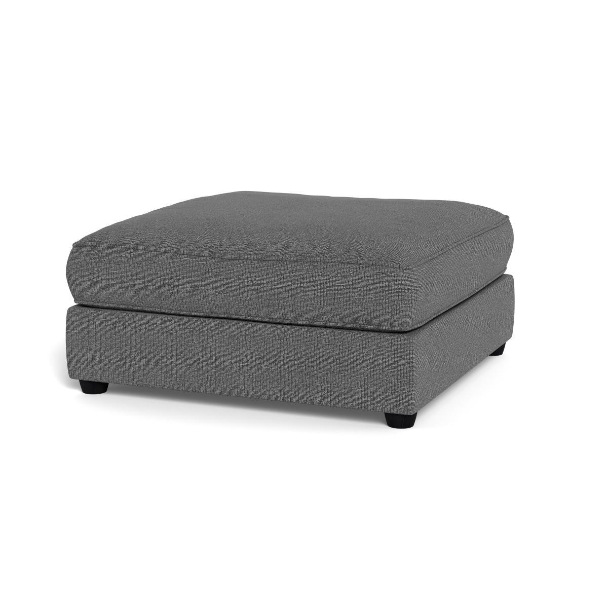Heal's Tailor Footstool Tejo Recycled Noir Natural Beech Feet - Heal's UK Furniture – image 2