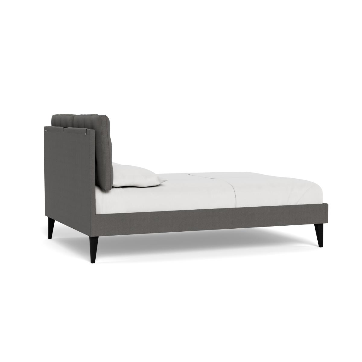 Heal's Mistral Super King Bed Textured Boucle Indigo Black Feet - Heal's UK Bedroom Furniture – image 4