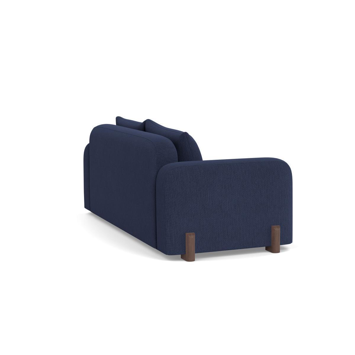 Heal's Nuvola 3 Seater Sofa Smart Linen Mix Navy Black Beech Feet - Heal's UK Furniture – image 4