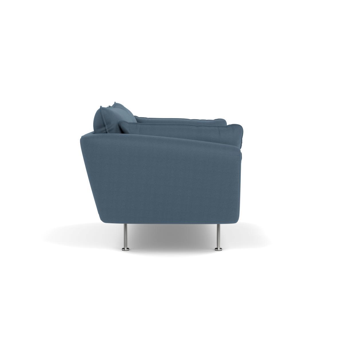 Heal's Allora 2 Seater Sofa Capelo LinenCotton Mineral Black Feet - Heal's UK Furniture – image 3