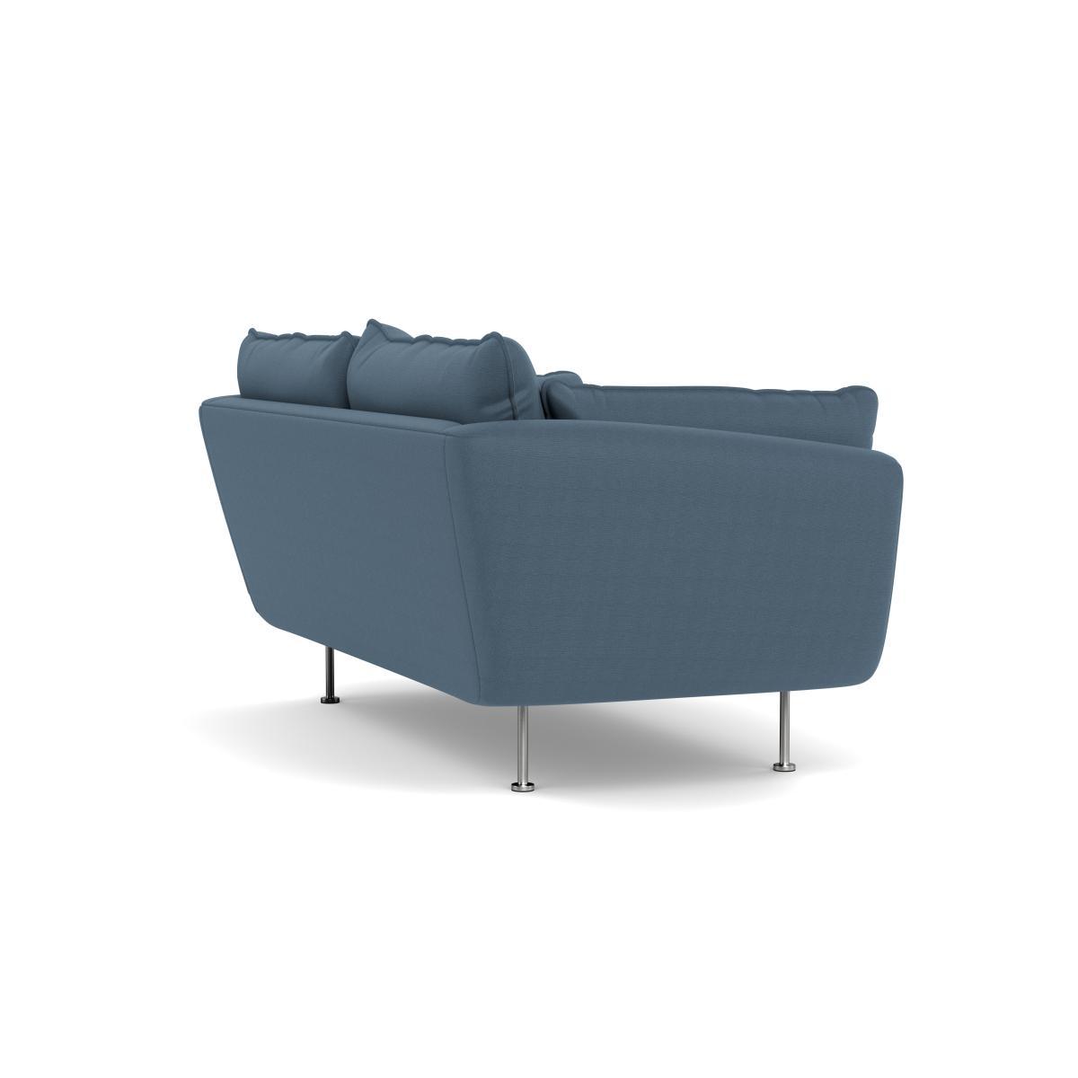 Heal's Allora 2 Seater Sofa Capelo LinenCotton Mineral Black Feet - Heal's UK Furniture – image 4