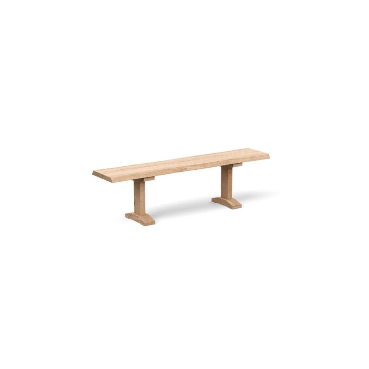 Heal's Lisbon Bench 280x35cm Blonde Oak Straight Edge Not Filled - Heal's UK Furniture – image 3