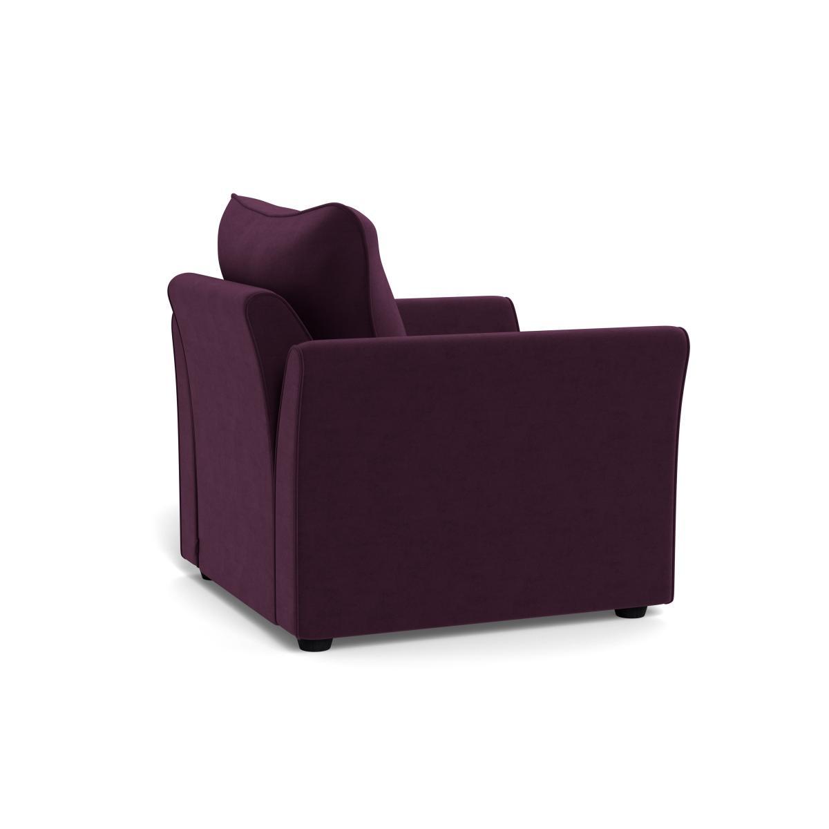 Heal's Tailor Armchair Velvet Grape Natural Beech Feet - Heal's UK Furniture – image 4