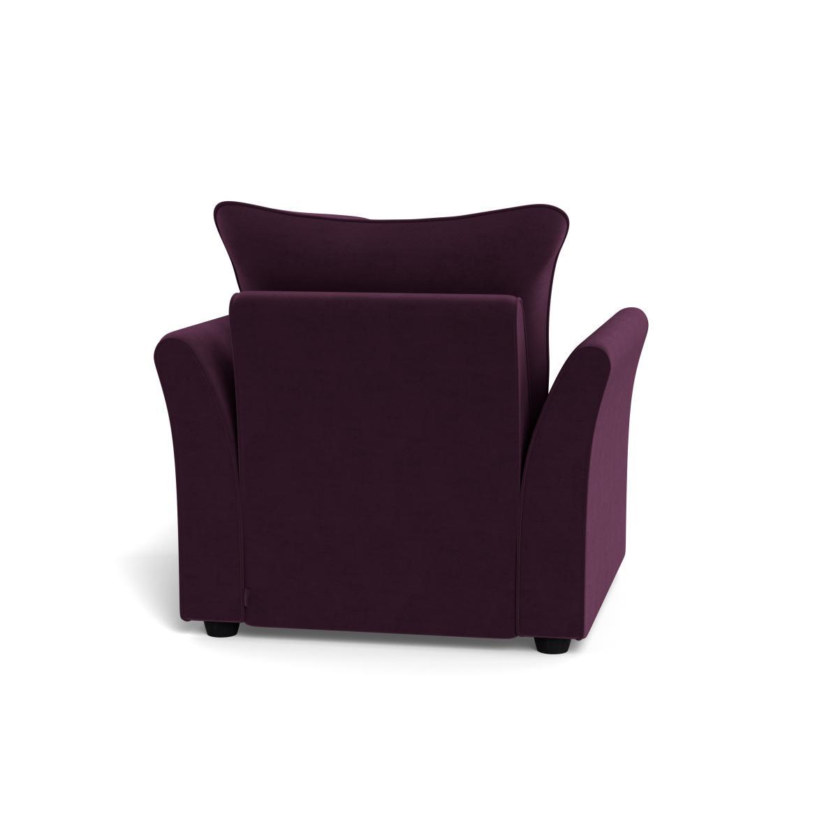 Heal's Tailor Armchair Velvet Grape Natural Beech Feet - Heal's UK Furniture – image 5