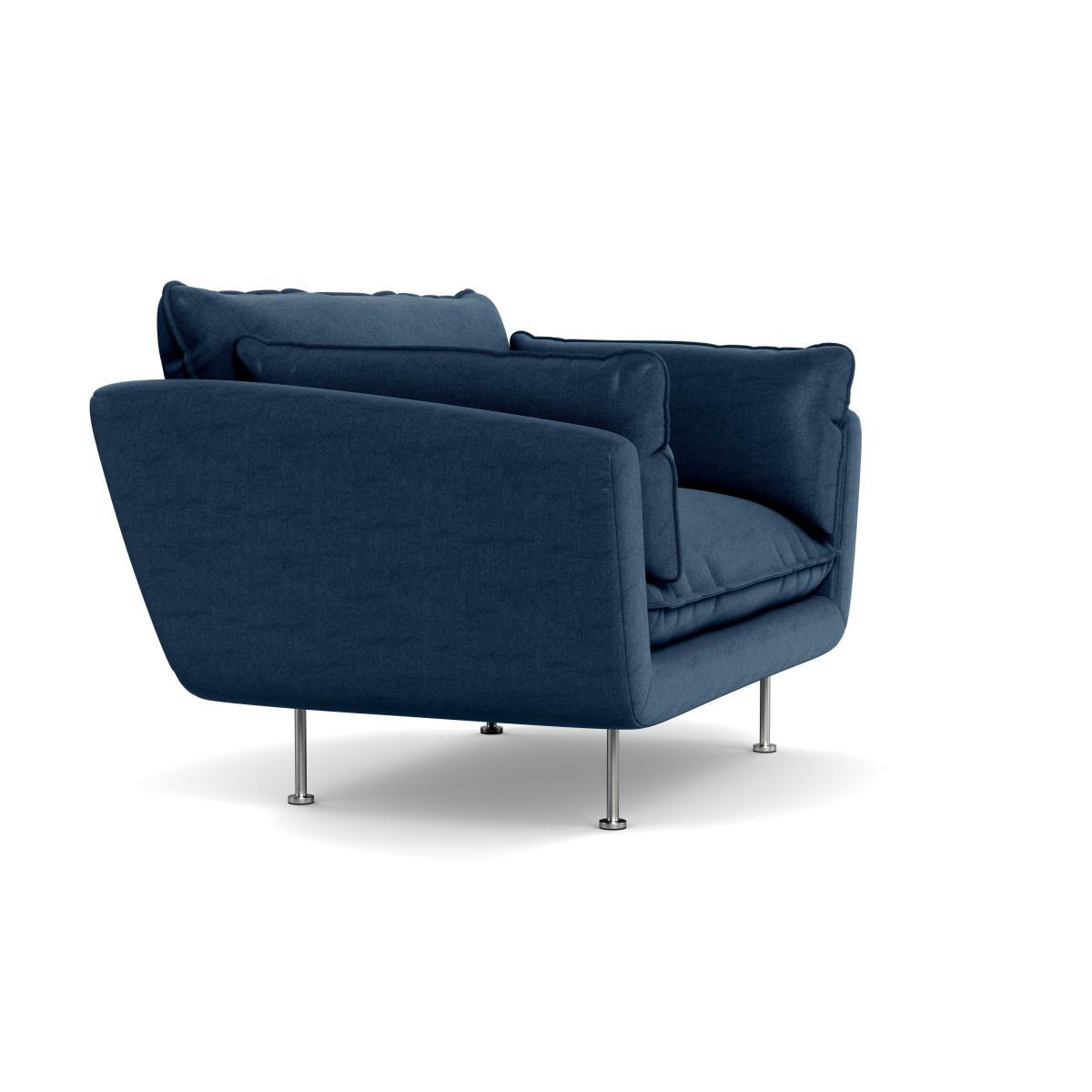Heal's Allora Loveseat Capelo LinenCotton Inkspot Black Feet - Heal's UK Furniture – image 2