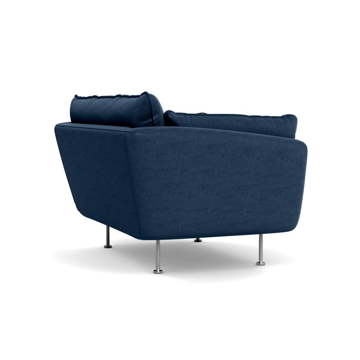 Heal's Allora Loveseat Capelo LinenCotton Inkspot Black Feet - Heal's UK Furniture – image 4