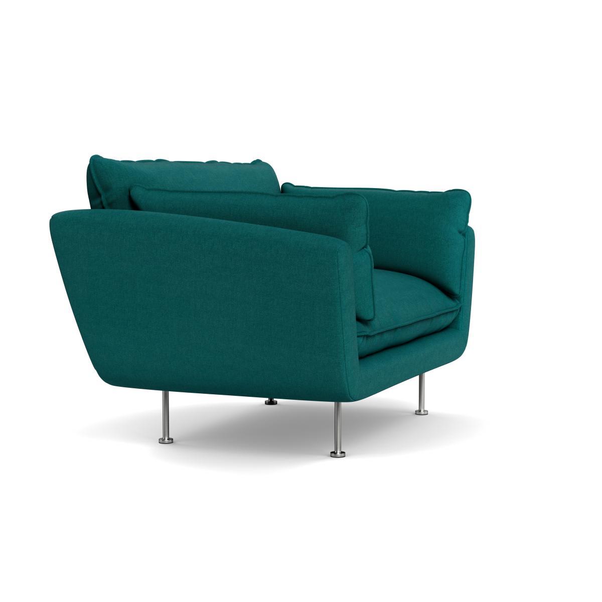 Heal's Allora Loveseat Brushed Cotton Pine Brass Feet - Heal's UK Furniture – image 2