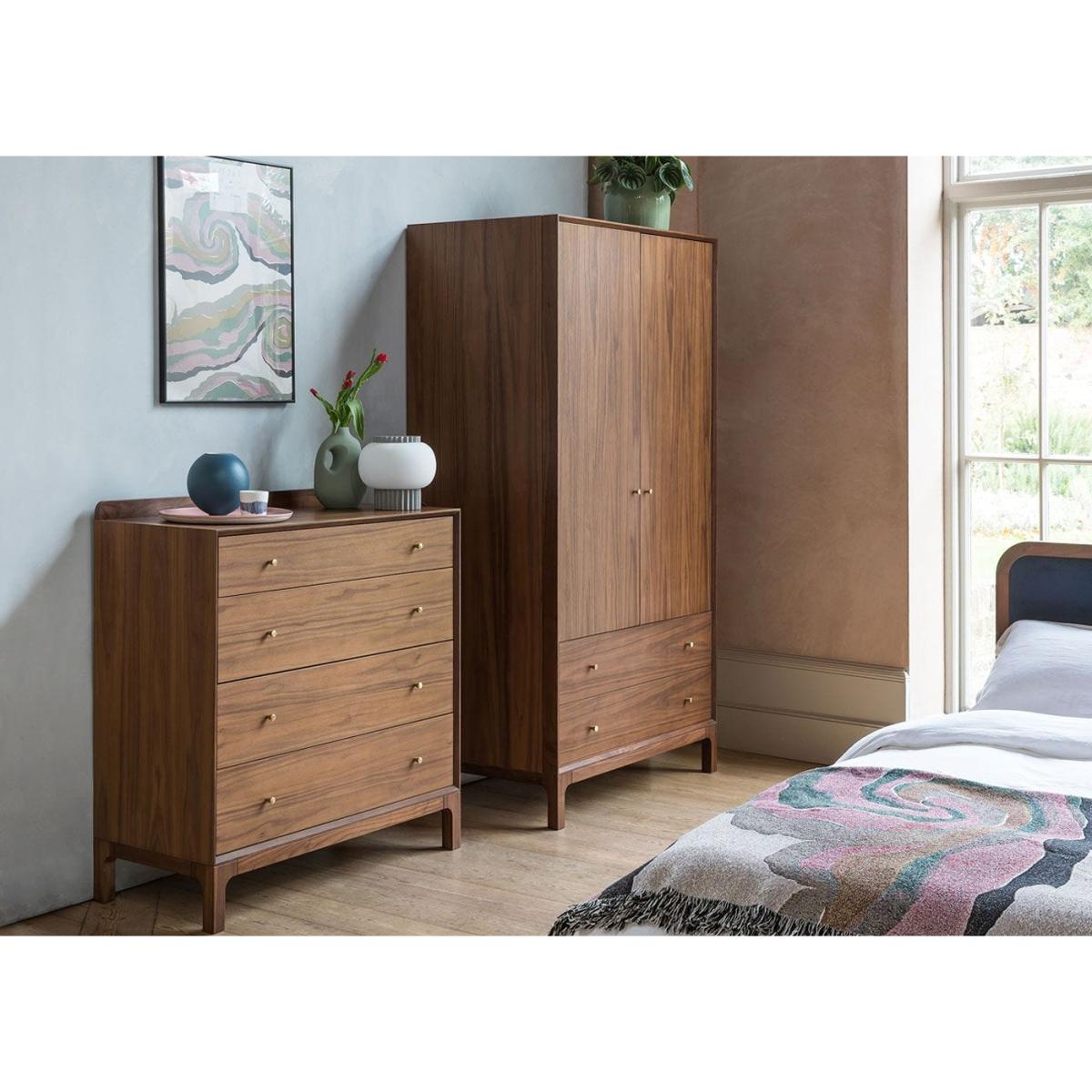 Heal's Artie 4 Drawer Chest Walnut - Heal's UK Bedroom Furniture – image 6