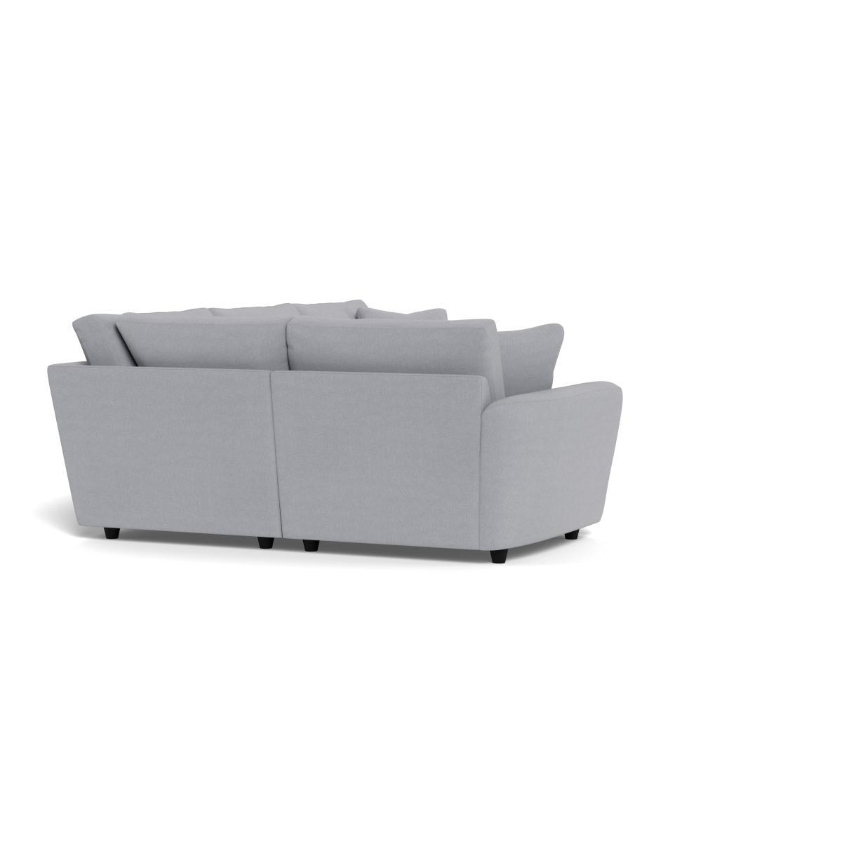 Heal's Snooze Left Hand Facing Corner Sofa Brushed Cotton Pewter Black Feet - Heal's UK Furniture – image 2