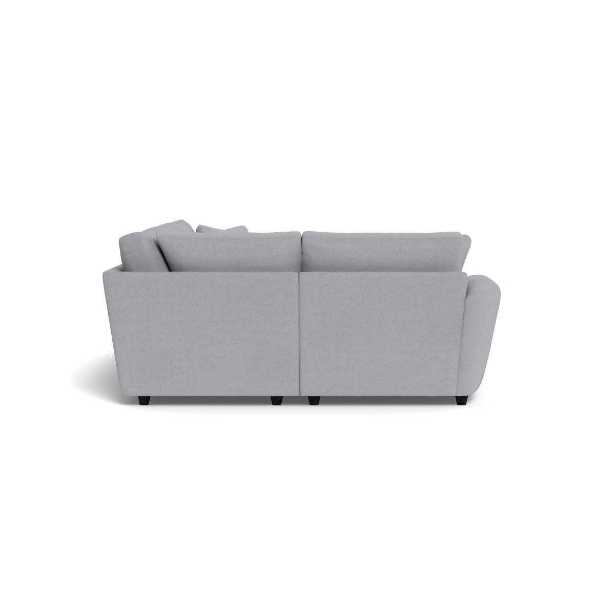 Heal's Snooze Left Hand Facing Corner Sofa Brushed Cotton Pewter Black Feet - Heal's UK Furniture – image 3