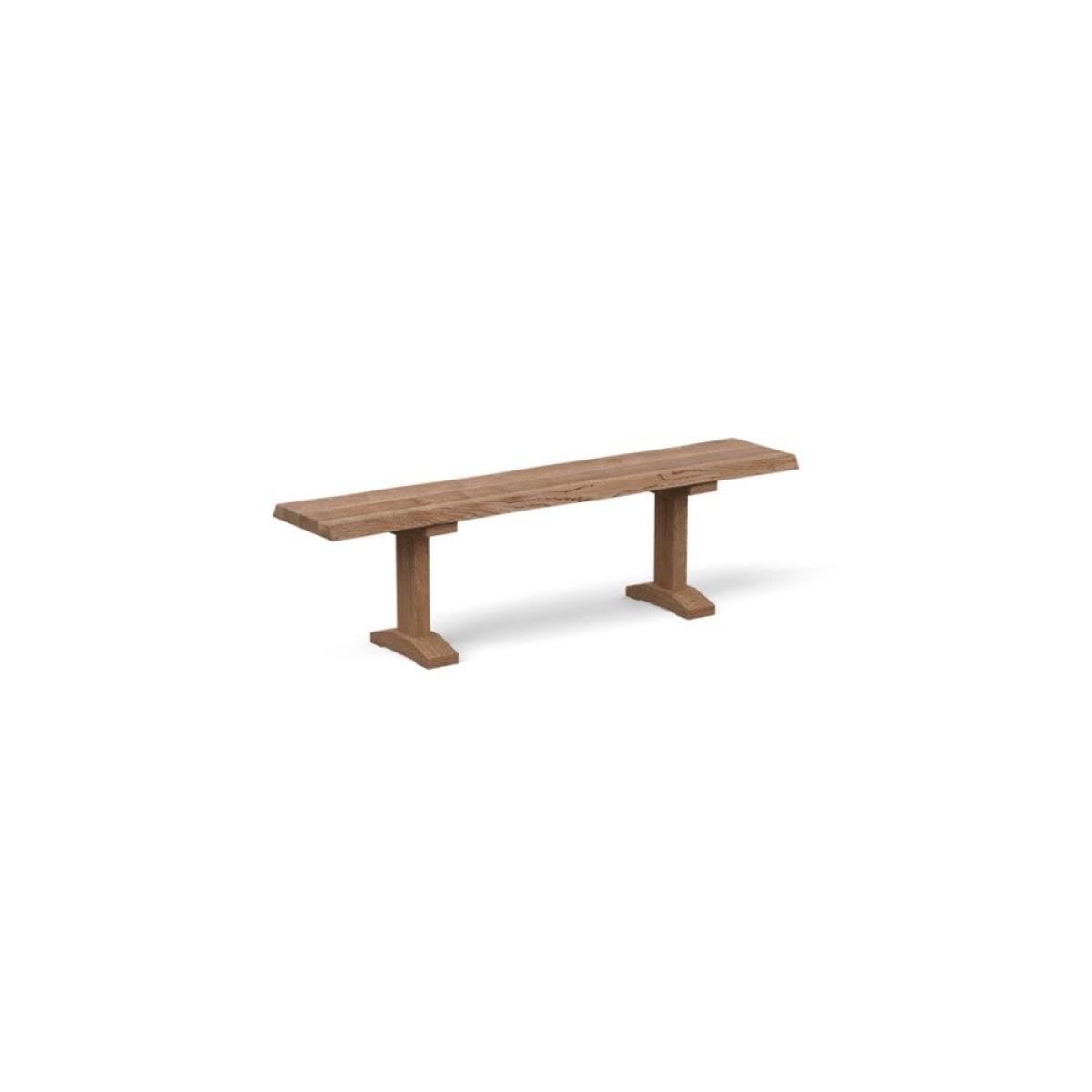 Heal's Lisbon Bench 280x35cm Blonde Oak Natural Edge Not Filled - Heal's UK Furniture – image 3