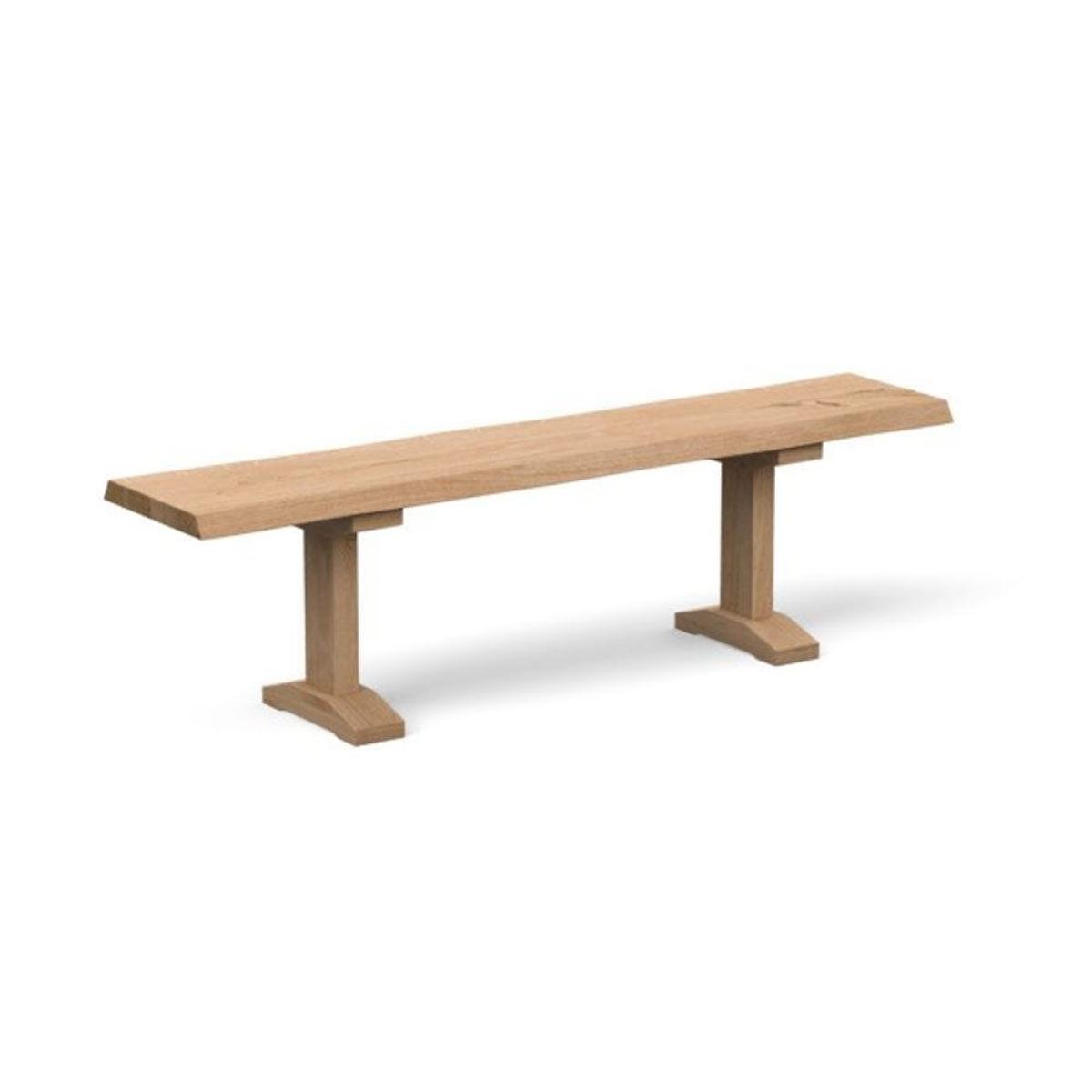 Heal's Lisbon Bench 280x35cm Blonde Oak Natural Edge Not Filled - Heal's UK Furniture – image 4