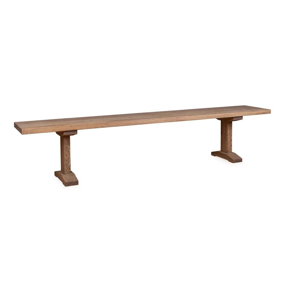 Heal's Lisbon Bench 280x35cm Blonde Oak Natural Edge Not Filled - Heal's UK Furniture – image 5