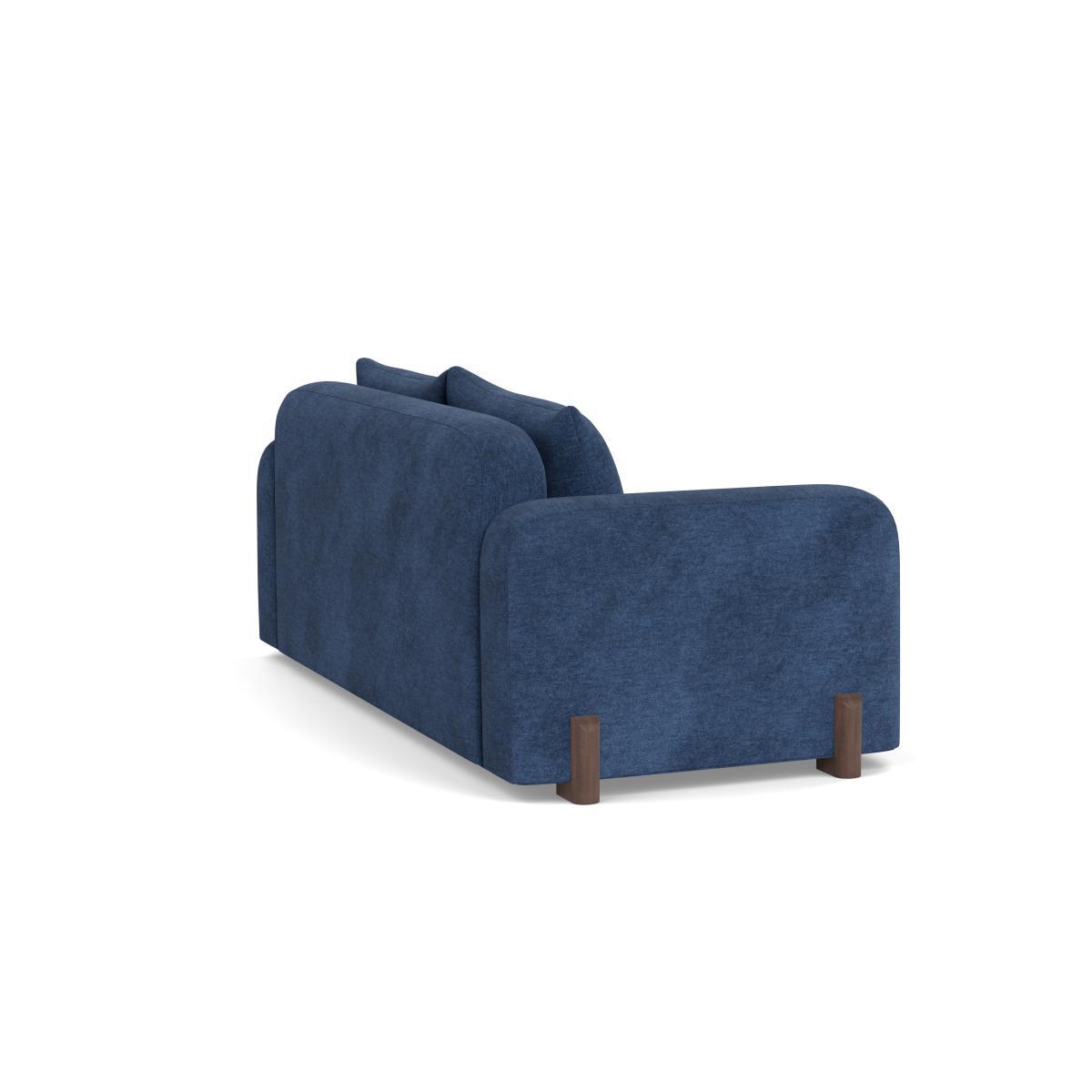Heal's Nuvola 3 Seater Sofa Broad Weave Lagoon Black Beech Feet - Heal's UK Furniture – image 4
