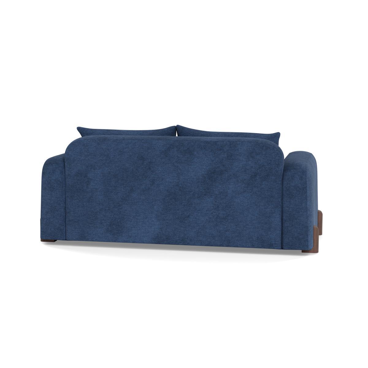 Heal's Nuvola 3 Seater Sofa Broad Weave Lagoon Black Beech Feet - Heal's UK Furniture – image 5
