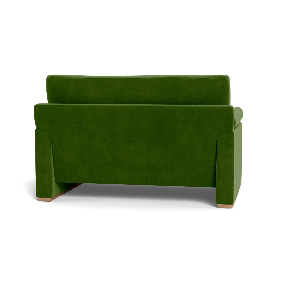 Heal's Paris II Loveseat Smart Luxe Velvet Grass Walnut Feet - Heal's UK Furniture – image 5