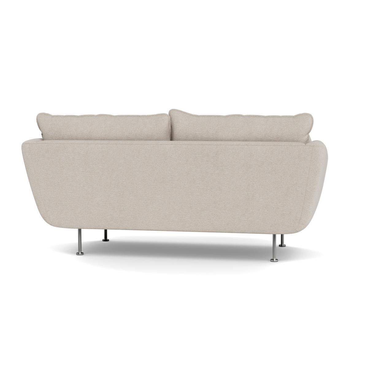 Heal's Allora 2 Seater Sofa Texture Limestone Stainless Steel Feet - Heal's UK Furniture – image 5