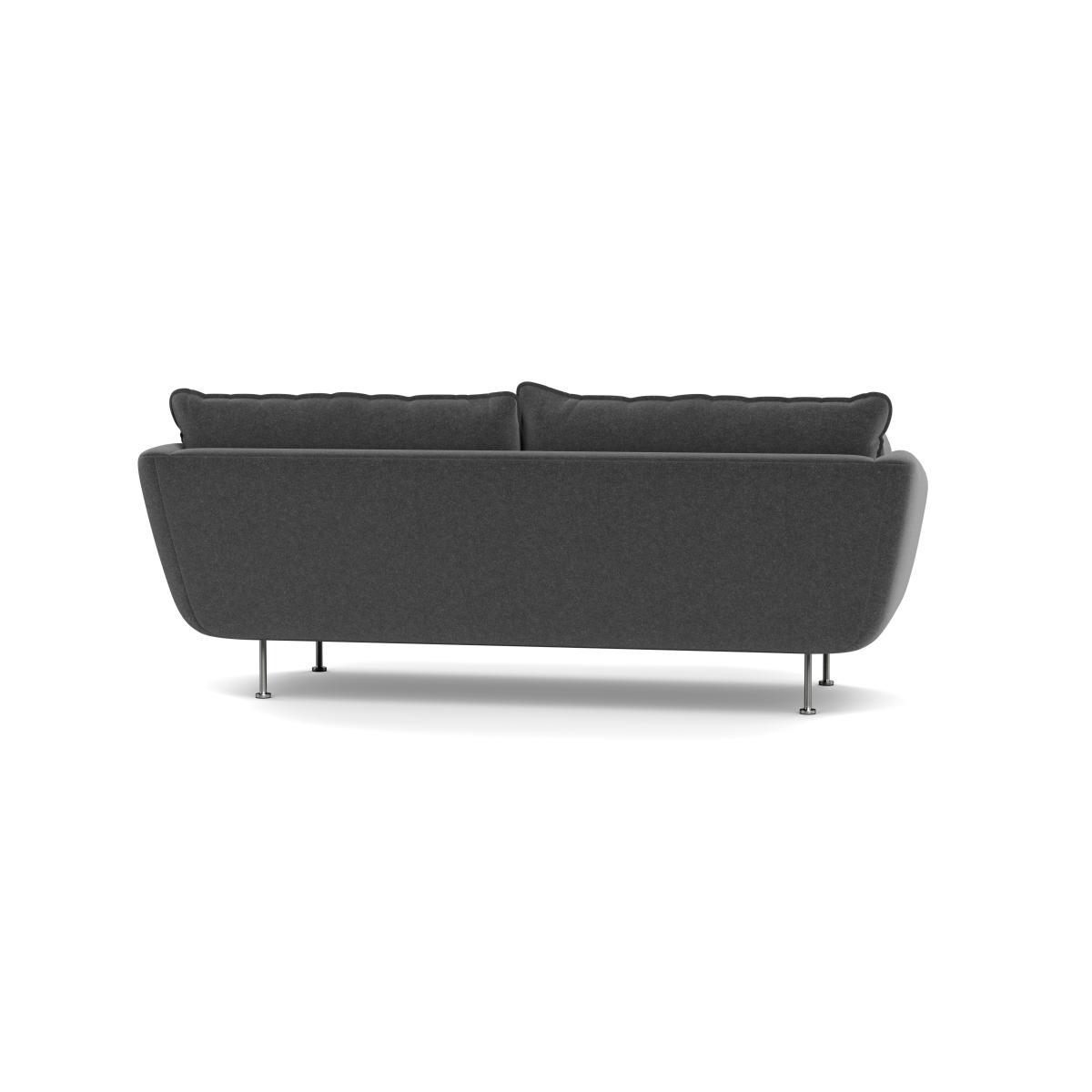 Heal's Allora 3 Seater Sofa Melton Wool Granite Stainless Steel Feet - Heal's UK Furniture – image 5