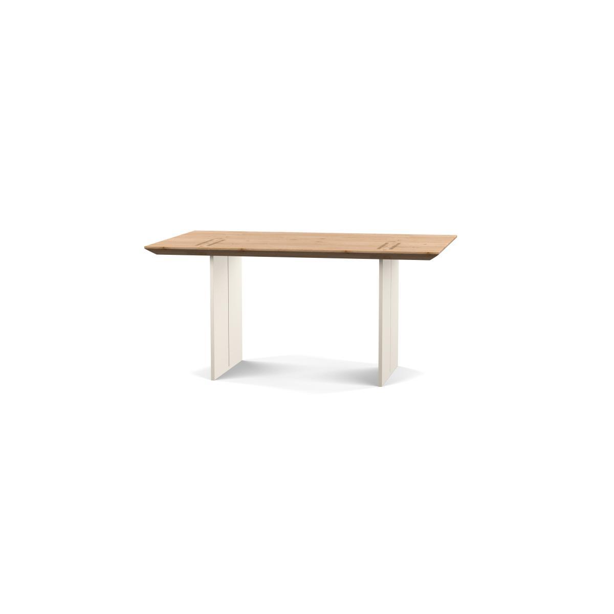Heal's Berlin Dining Table 260x100cm Blonde Oak Straight Edge Filled Black Legs - Heal's UK Furniture – image 5