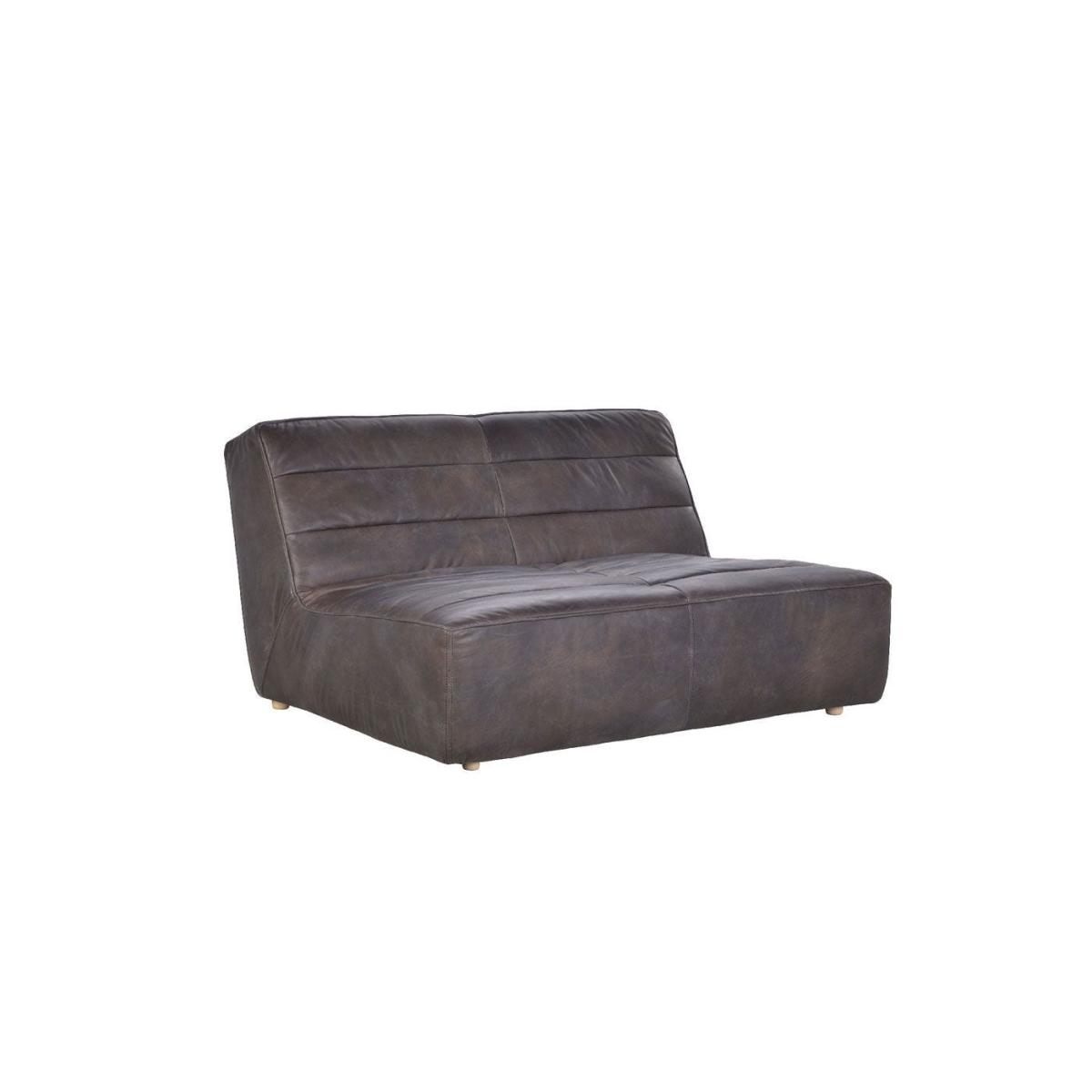 Timothy Oulton Shabby 2 Seater Sofa Destroyed Black Leather - Heal's UK Furniture – image 3